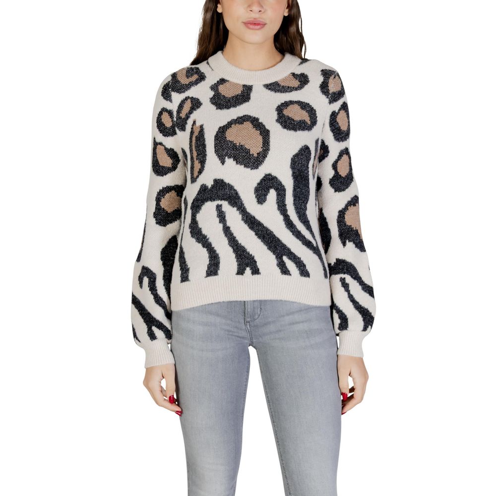 Jacqueline De Yong Beige Nylon Sweatshirt