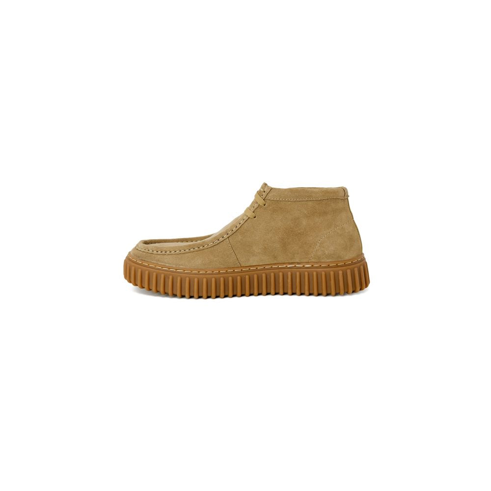 Clarks Beige Leather Ankle Boots