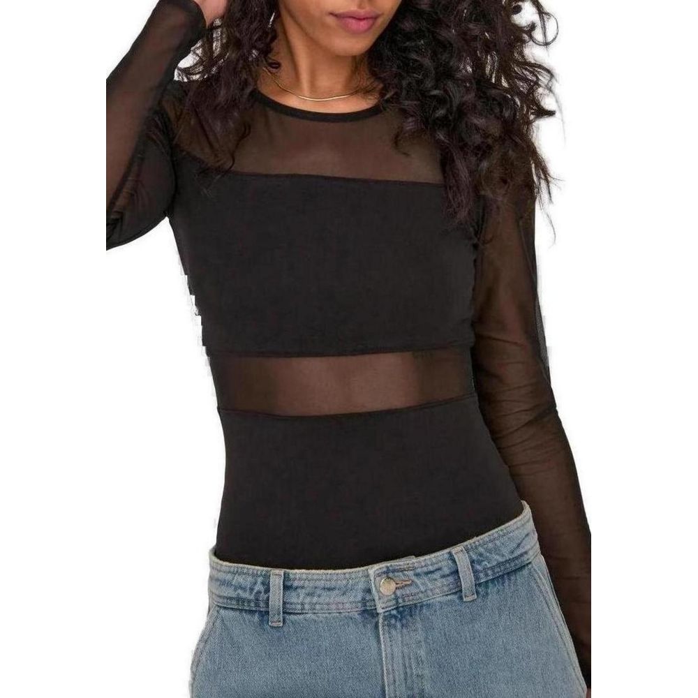 Only Black Cotton Bodysuit