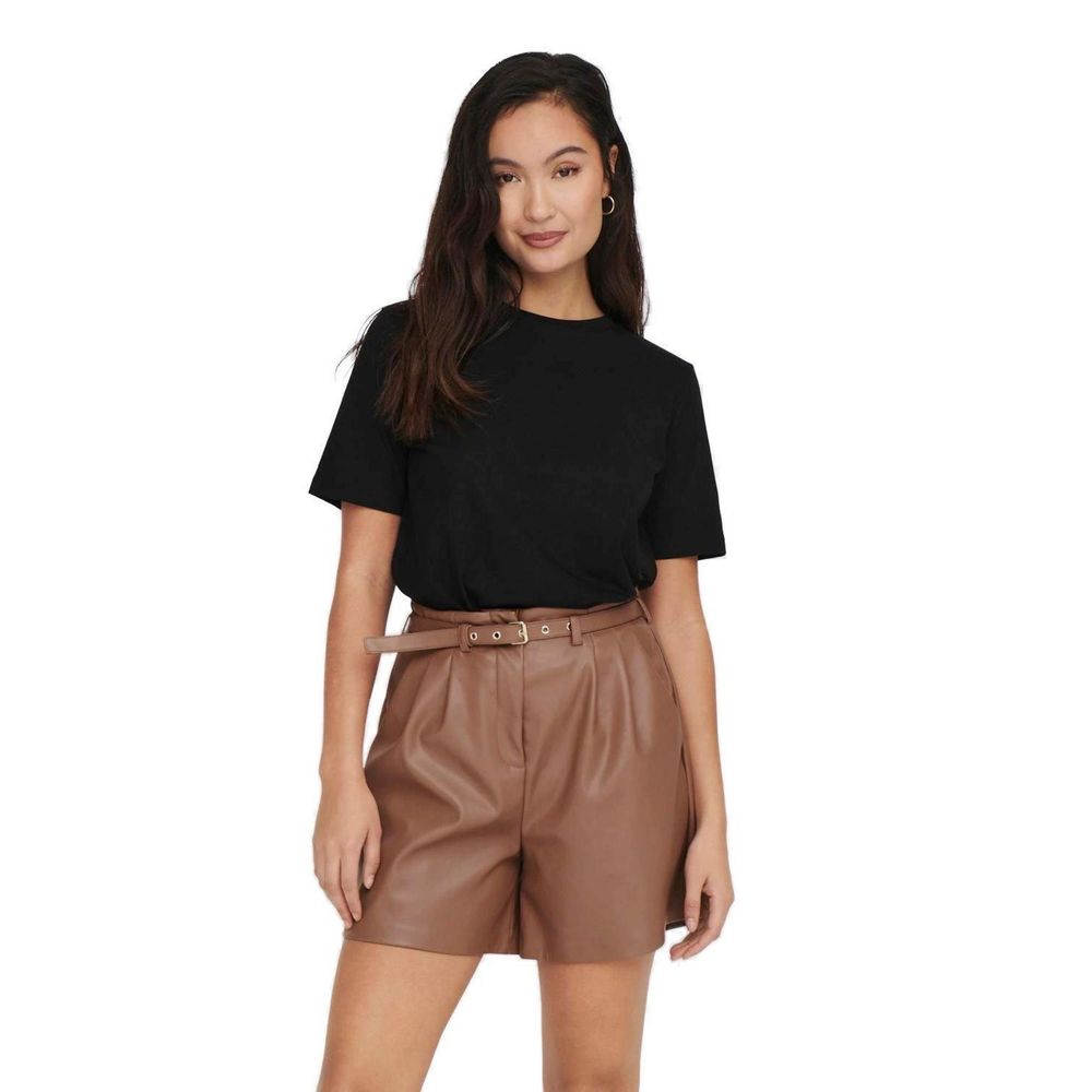 Only Black Cotton T-Shirt