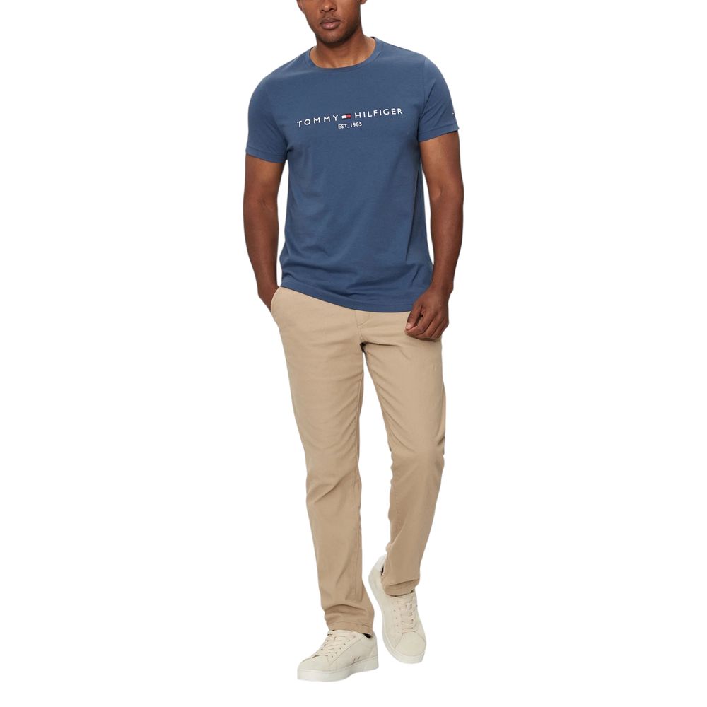 Tommy Hilfiger Blue Cotton T-Shirt
