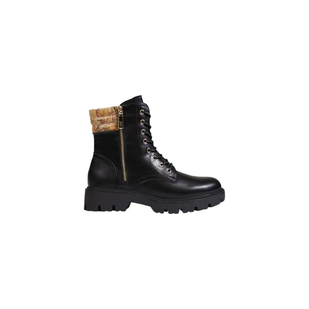 Alviero Martini Prima Classe Black Polyethylene Ankle Boots