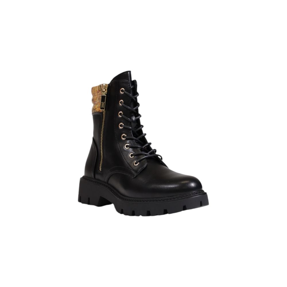 Alviero Martini Prima Classe Black Polyethylene Ankle Boots