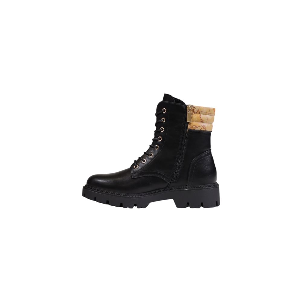 Alviero Martini Prima Classe Black Polyethylene Ankle Boots