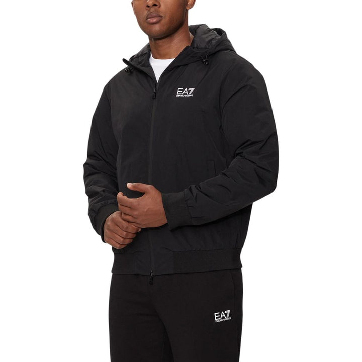 EA7 Emporio Armani Black Polyamide Shell Jacket