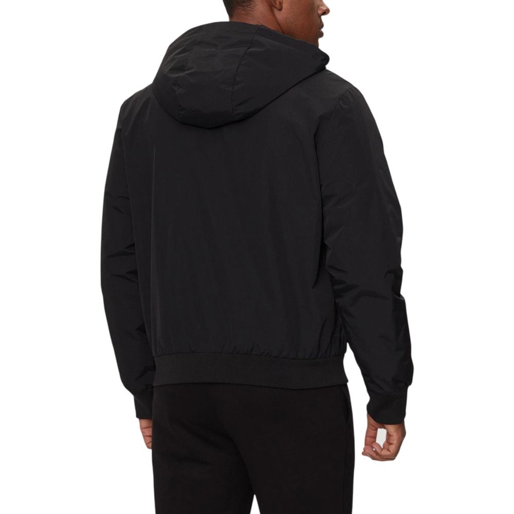 EA7 Emporio Armani Black Polyamide Shell Jacket