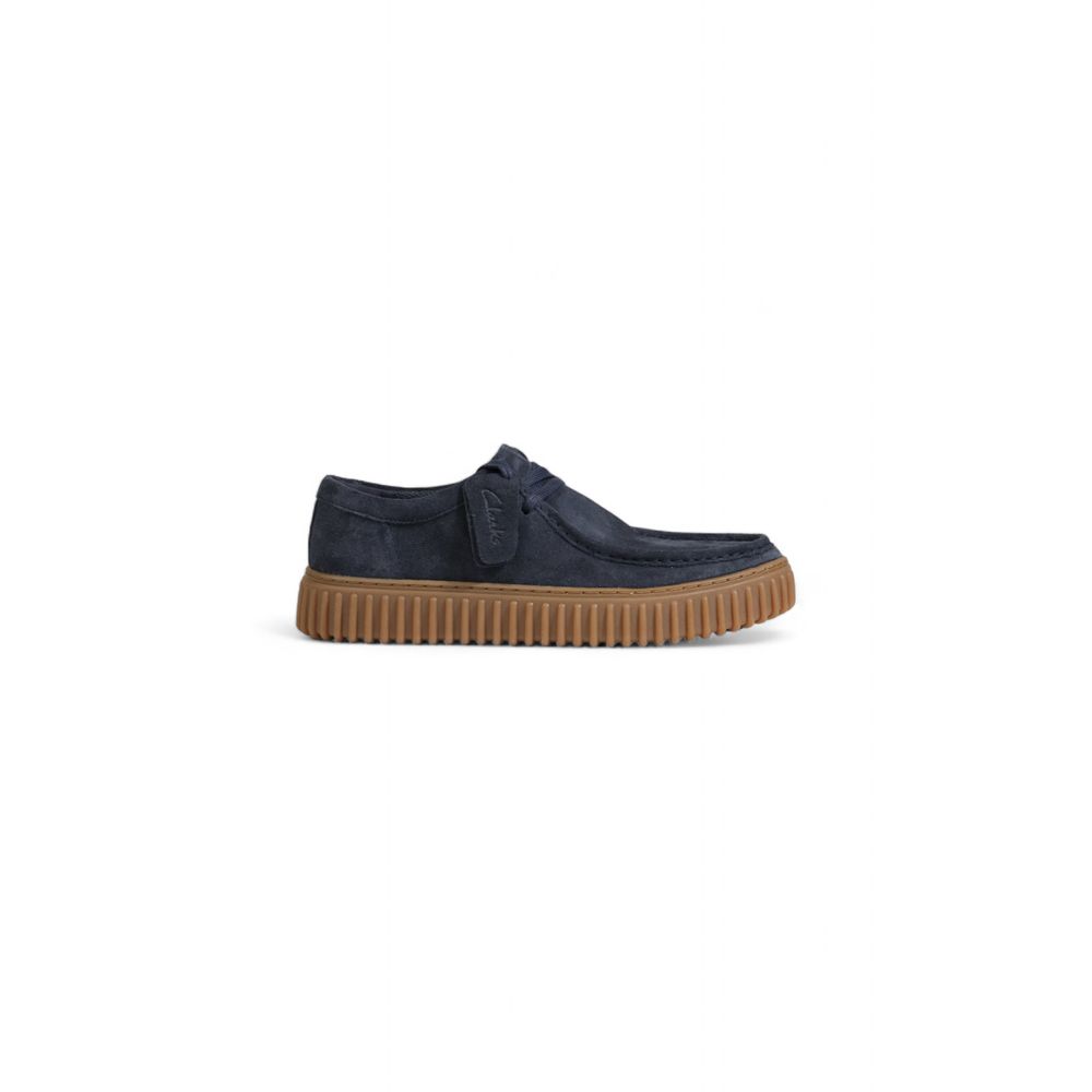 Clarks Blue Suede Leather Slip-On Loafers