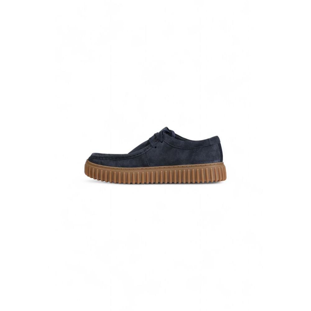 Clarks Blue Suede Leather Slip-On Loafers