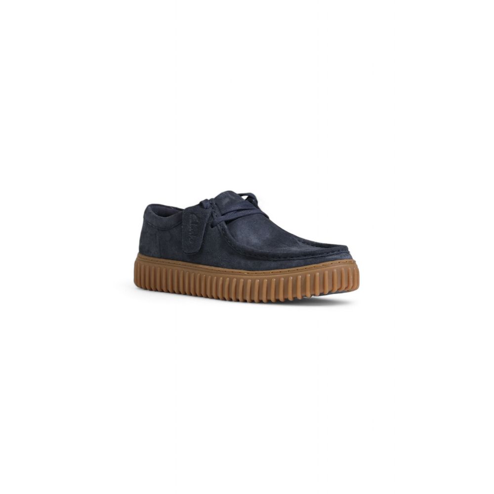 Clarks Blue Suede Leather Slip-On Loafers