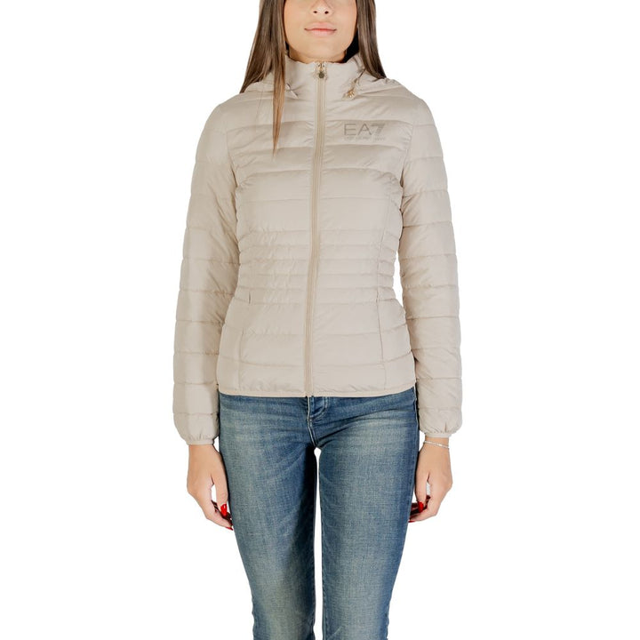 EA7 Emporio Armani Beige Polyester Coat