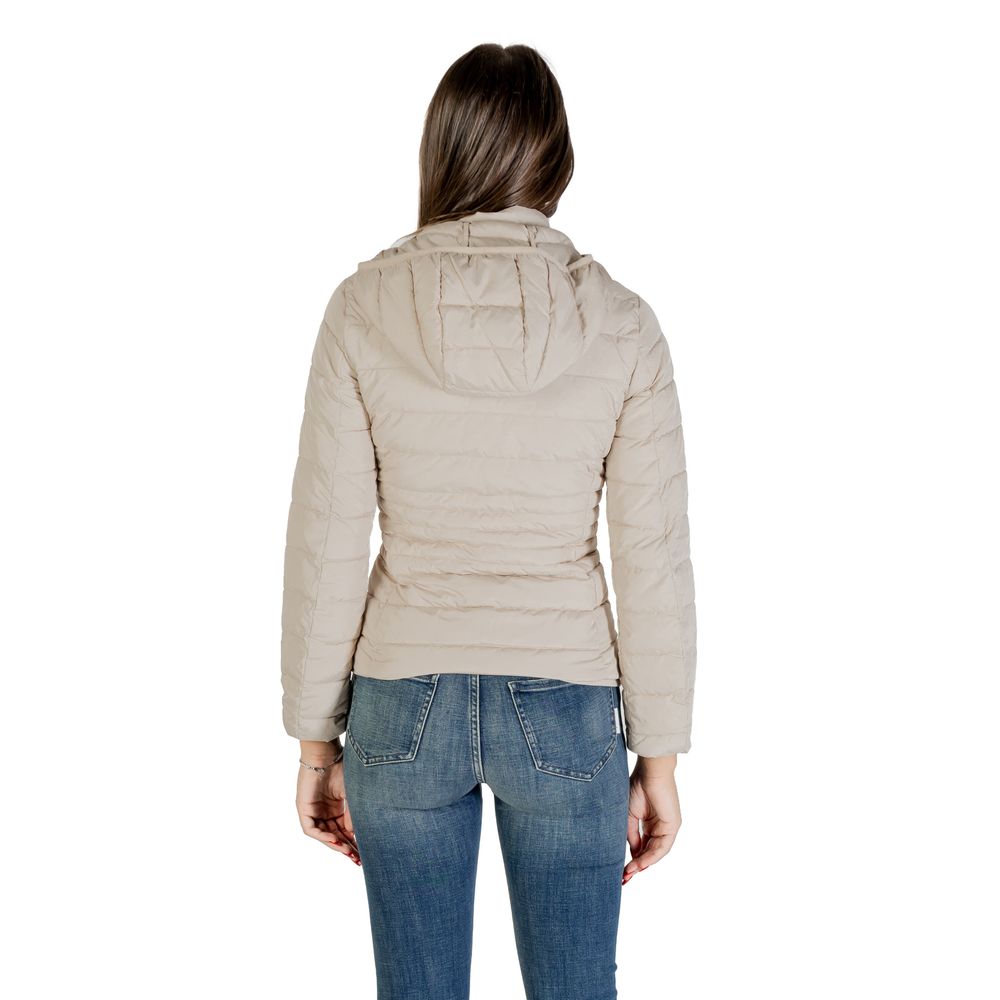 EA7 Emporio Armani Beige Polyester Coat