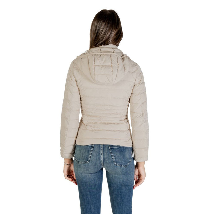 EA7 Emporio Armani Beige Polyester Coat