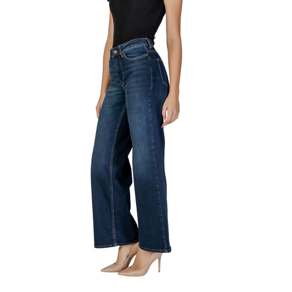 Only Blue Cotton Bootcut Jeans