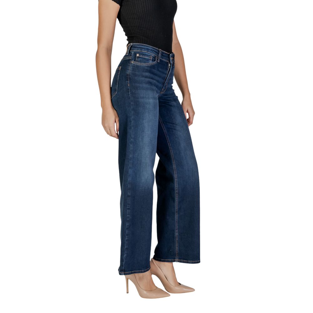 Only Blue Cotton Bootcut Jeans