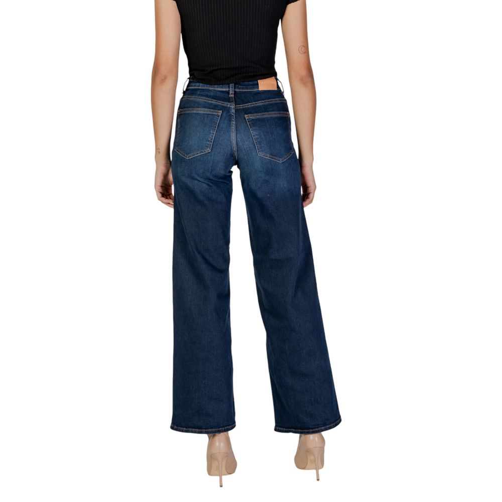 Only Blue Cotton Bootcut Jeans
