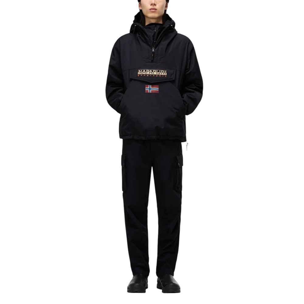 Napapijri Black Polyester Full-Length Jacket