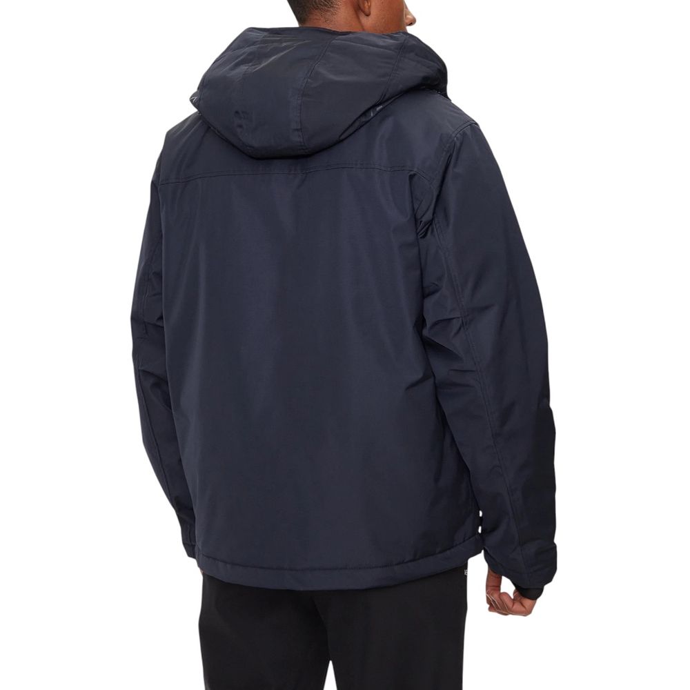Napapijri Blue Polyester Rain Coat