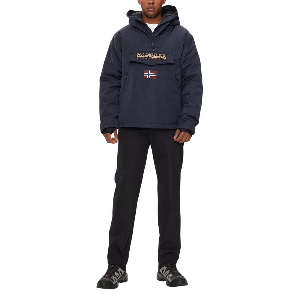 Napapijri Blue Polyester Rain Coat