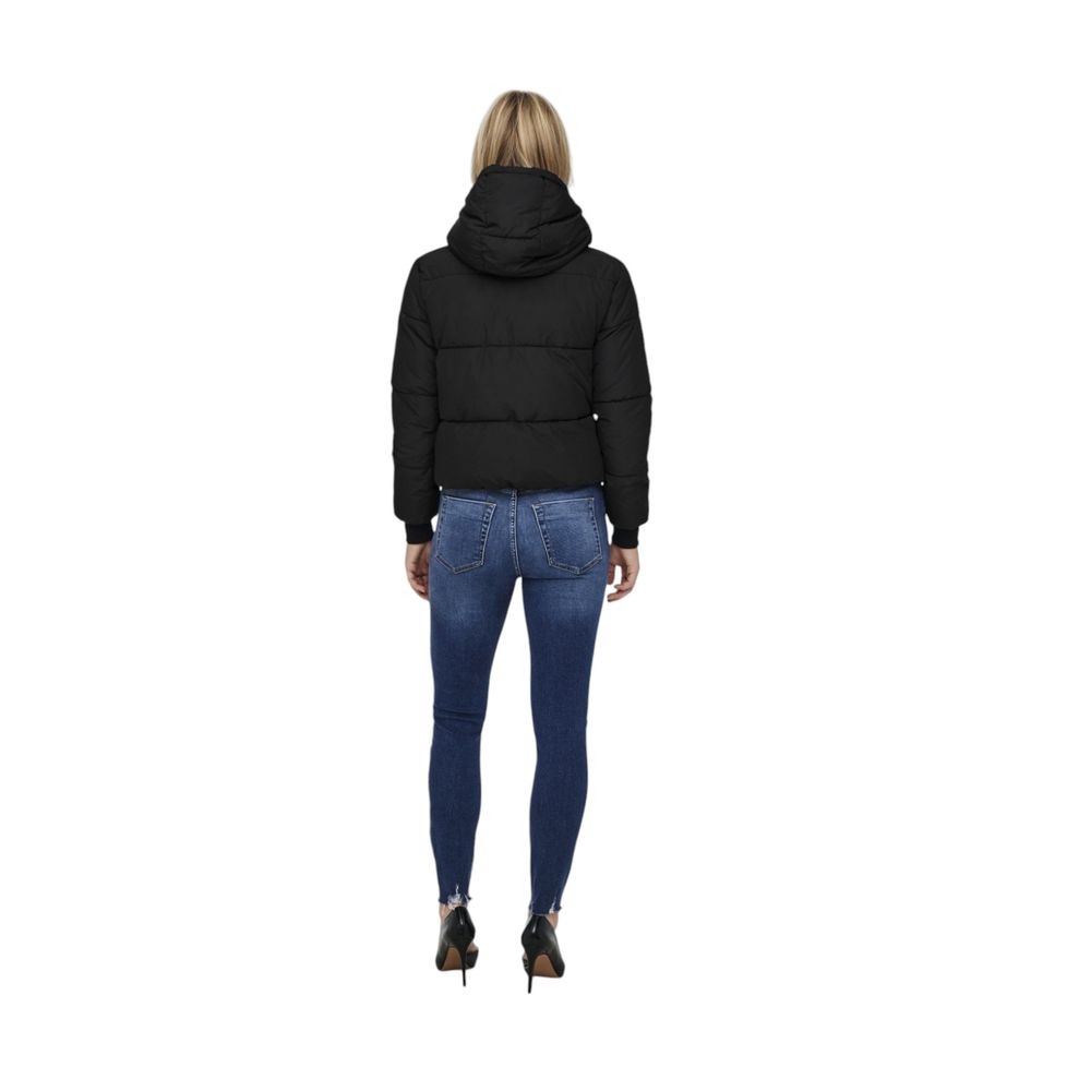 Jacqueline De Yong Black Polyester Shell Jacket