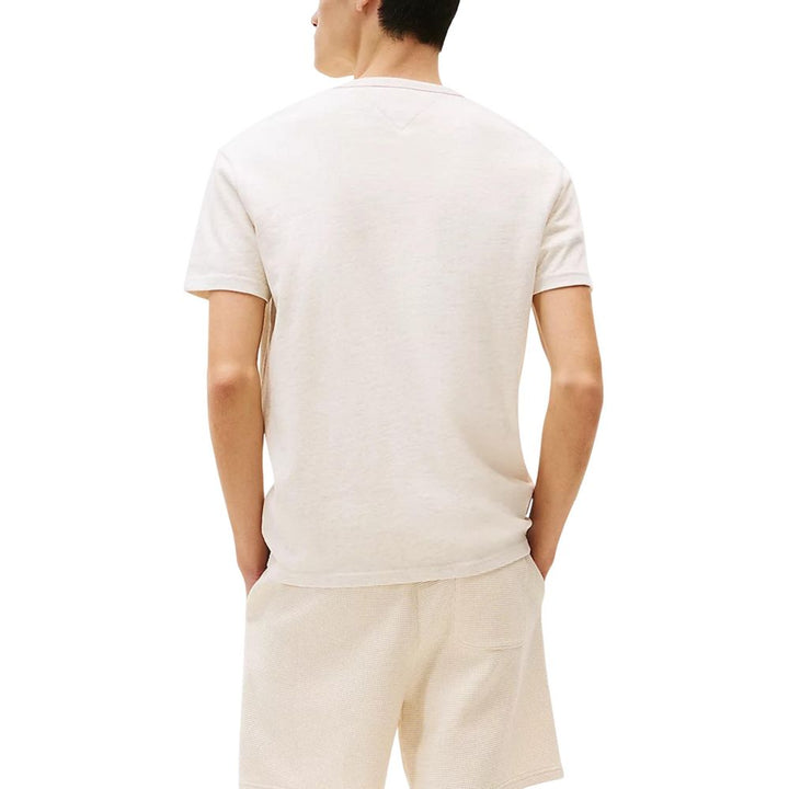 Tommy Hilfiger Jeans Beige Recycled Cotton T-Shirt