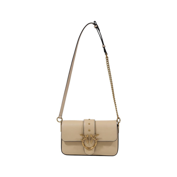 PINKO Gray Leather Handbag
