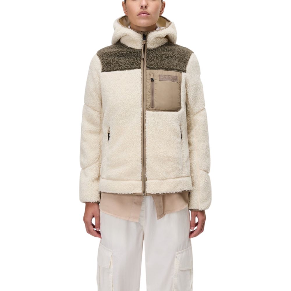 Napapijri Beige Recycled Polyester Hoodie