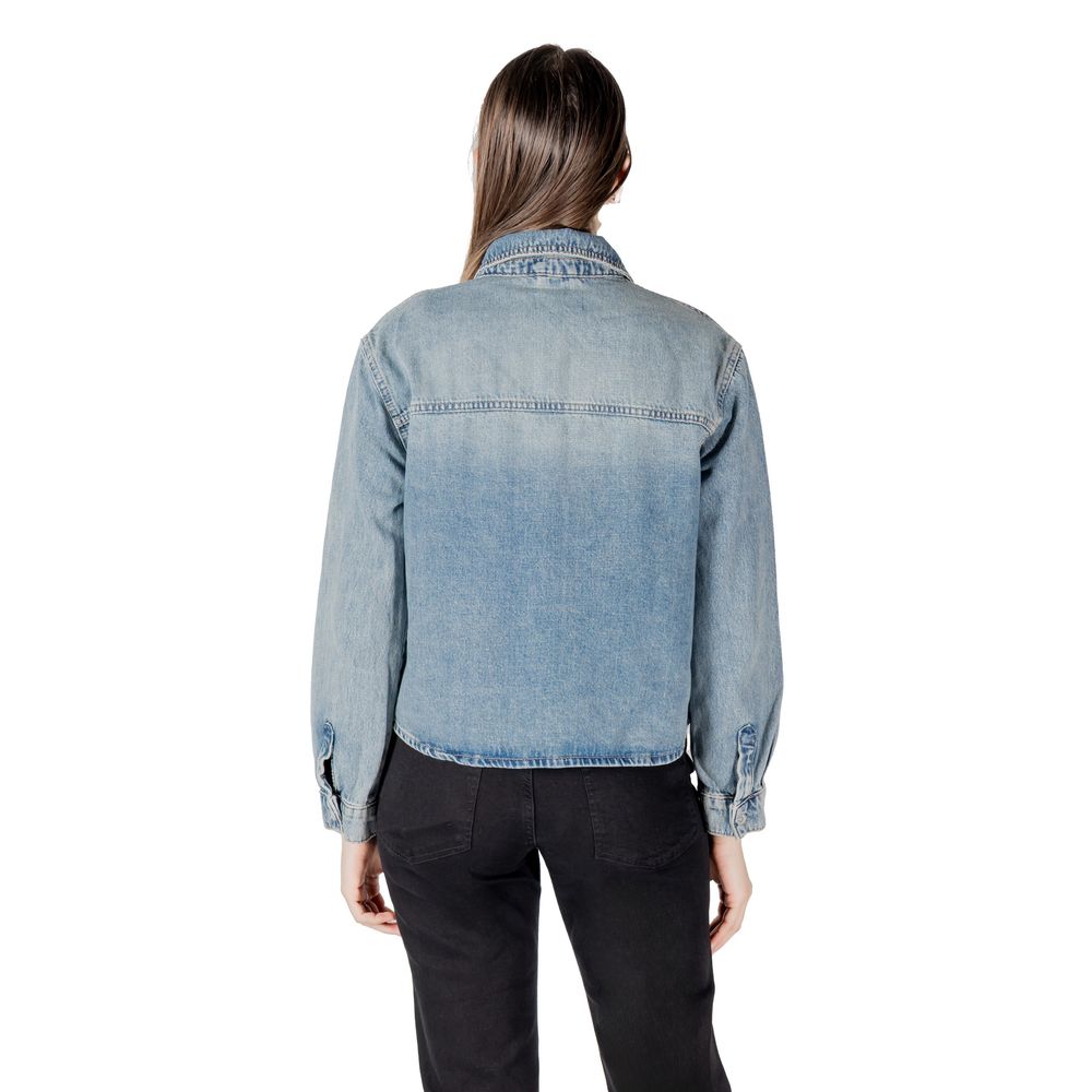 Only Light Blue Cotton Blouse