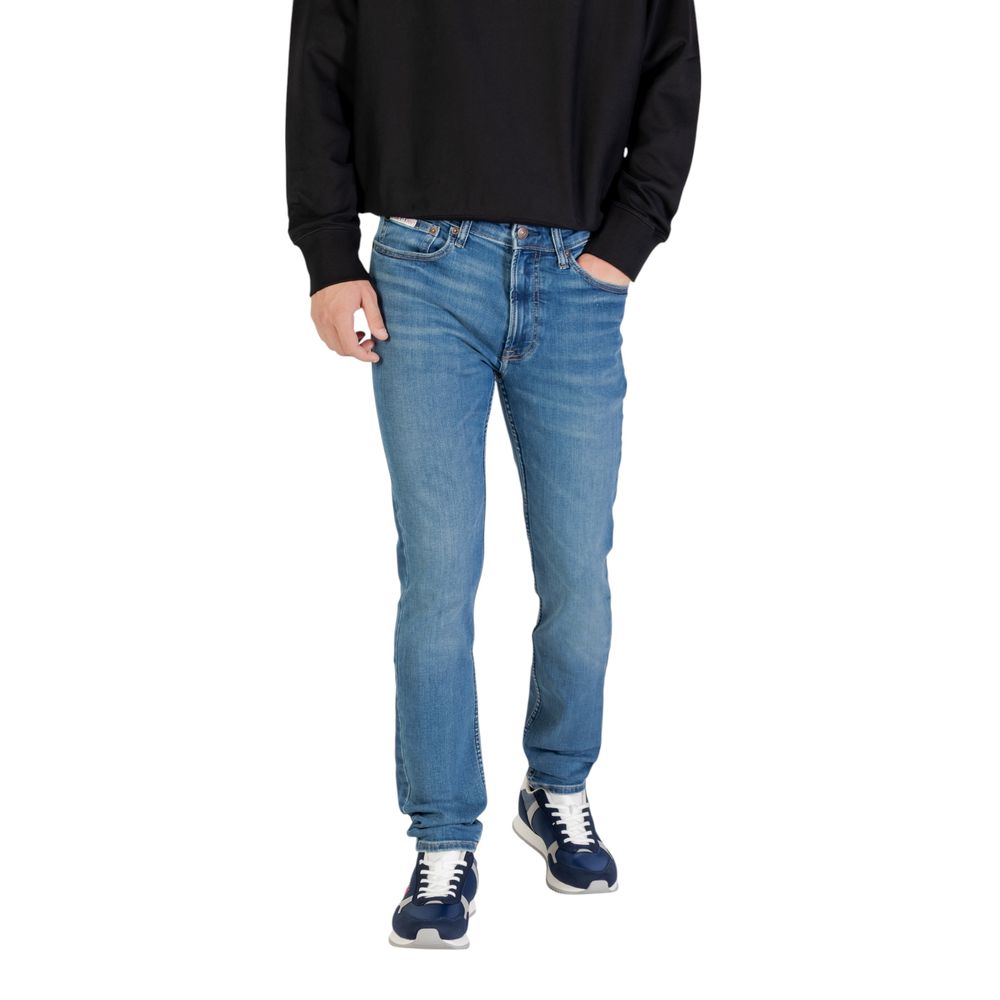 Calvin Klein Jeans Blue Cotton Skinny Jeans