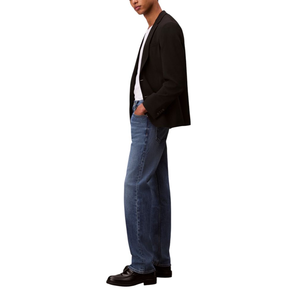 Calvin Klein Jeans Blue Cotton Relaxed Fit Jeans