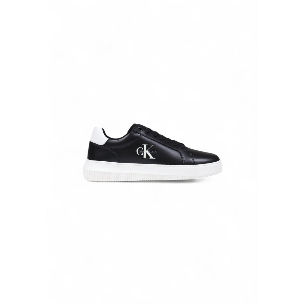 Calvin Klein Jeans Black Leather Chunky Sneakers