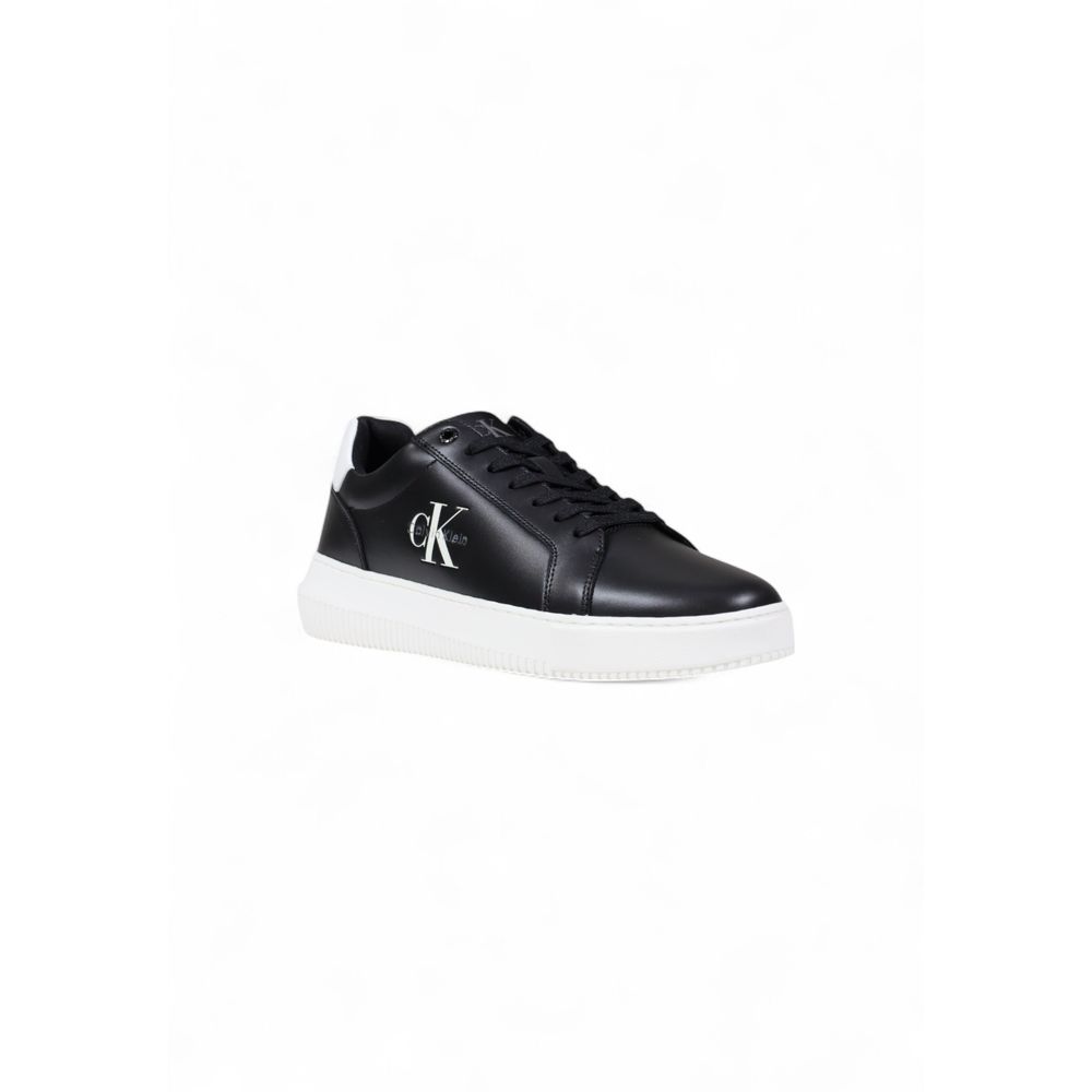 Calvin Klein Jeans Black Leather Chunky Sneakers