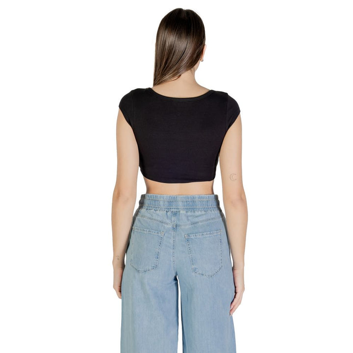 Tommy Hilfiger Jeans Black Cotton T-Shirt