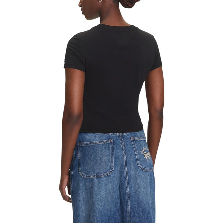 Tommy Hilfiger Jeans Black Recycled Cotton T-Shirt