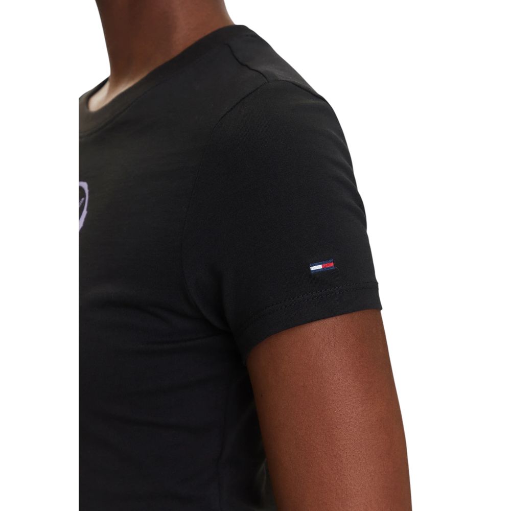 Tommy Hilfiger Jeans Black Recycled Cotton T-Shirt