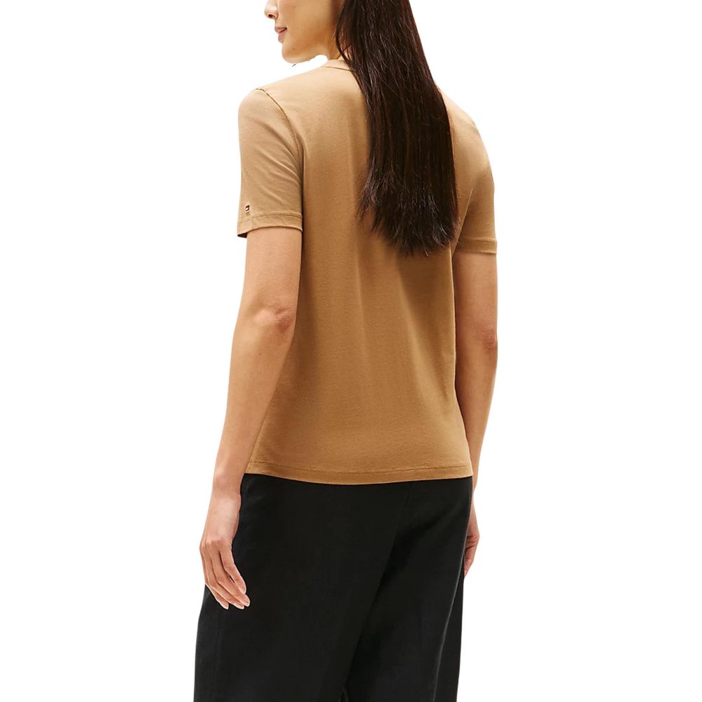 Tommy Hilfiger Brown Recycled Cotton T-Shirt