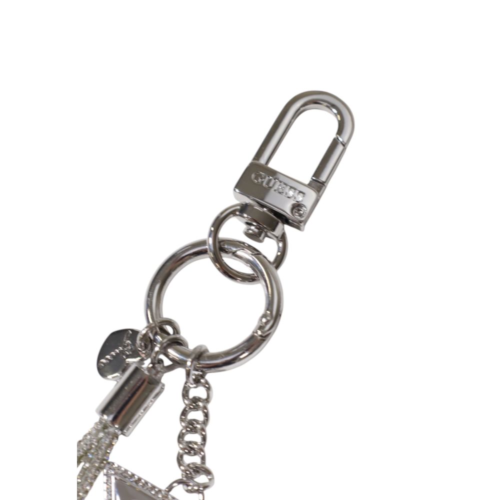 Guess Silver Polyester Keychain