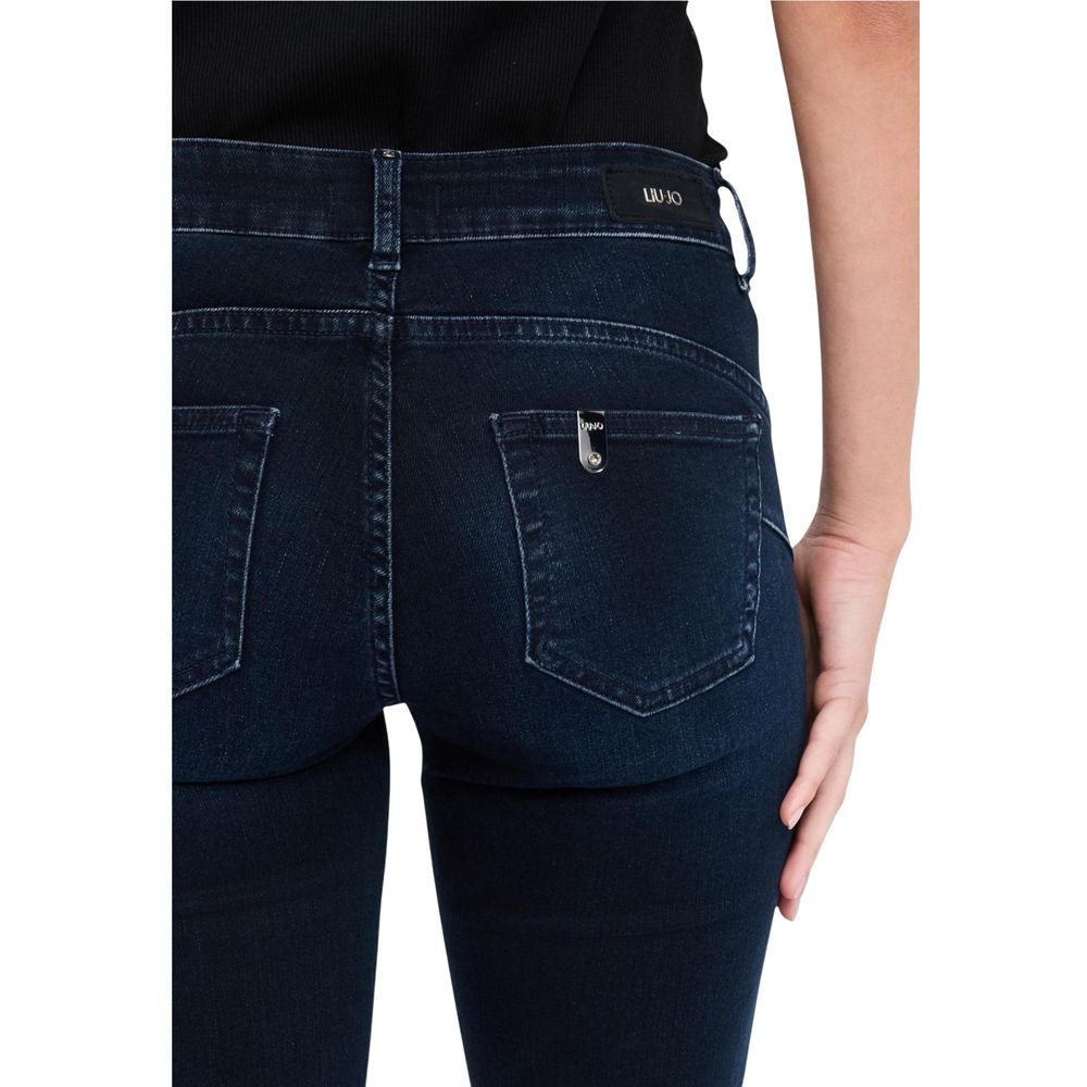 Liu Jo Blue Cotton Mom Jeans