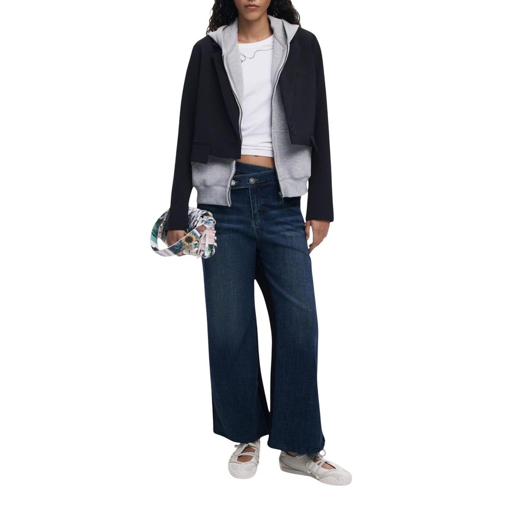 Desigual Blue Cotton Bootcut Jeans