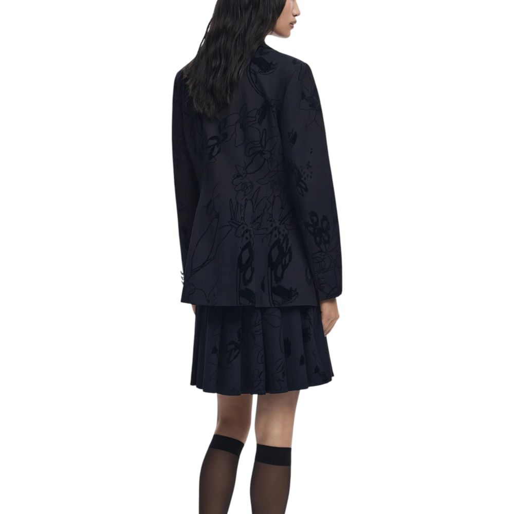 Desigual Black Polyester Blazer