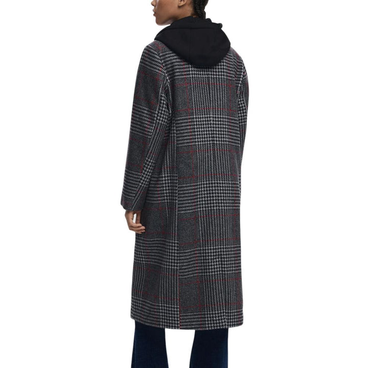 Desigual Gray Polyester Coat
