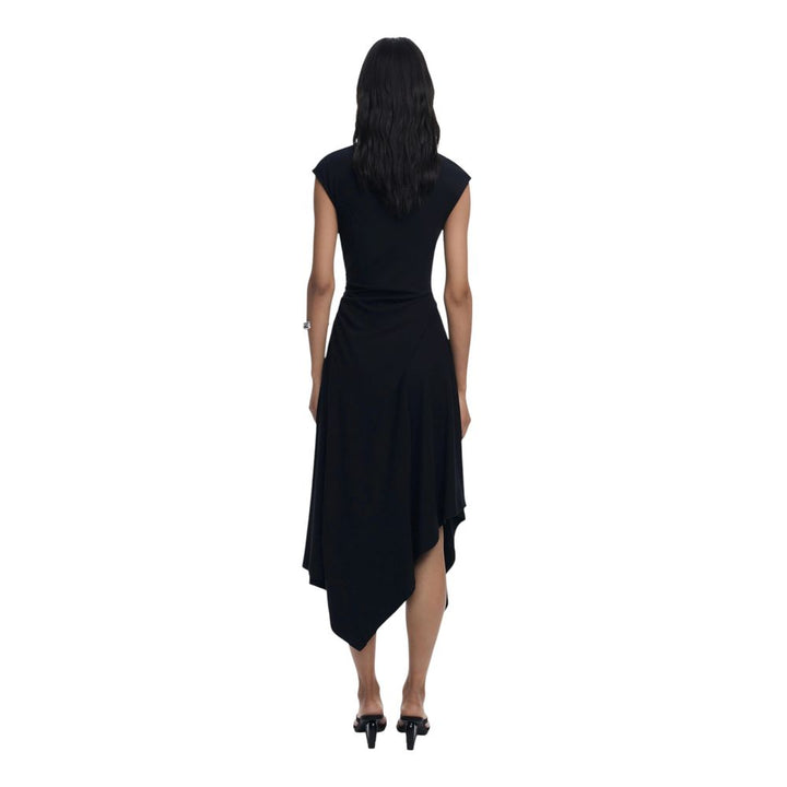 Desigual Black Cotton Long Dress