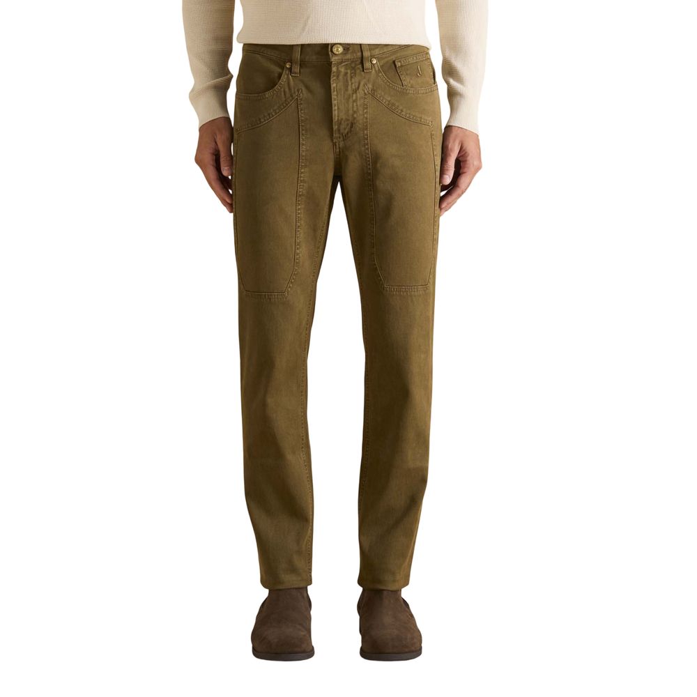 Jeckerson Brown Cotton Skinny Jeans
