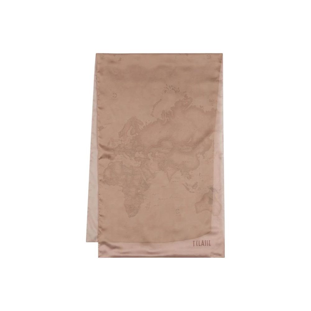 Alviero Martini Prima Classe Pink Polyester Scarf