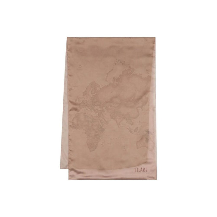 Alviero Martini Prima Classe Pink Polyester Scarf