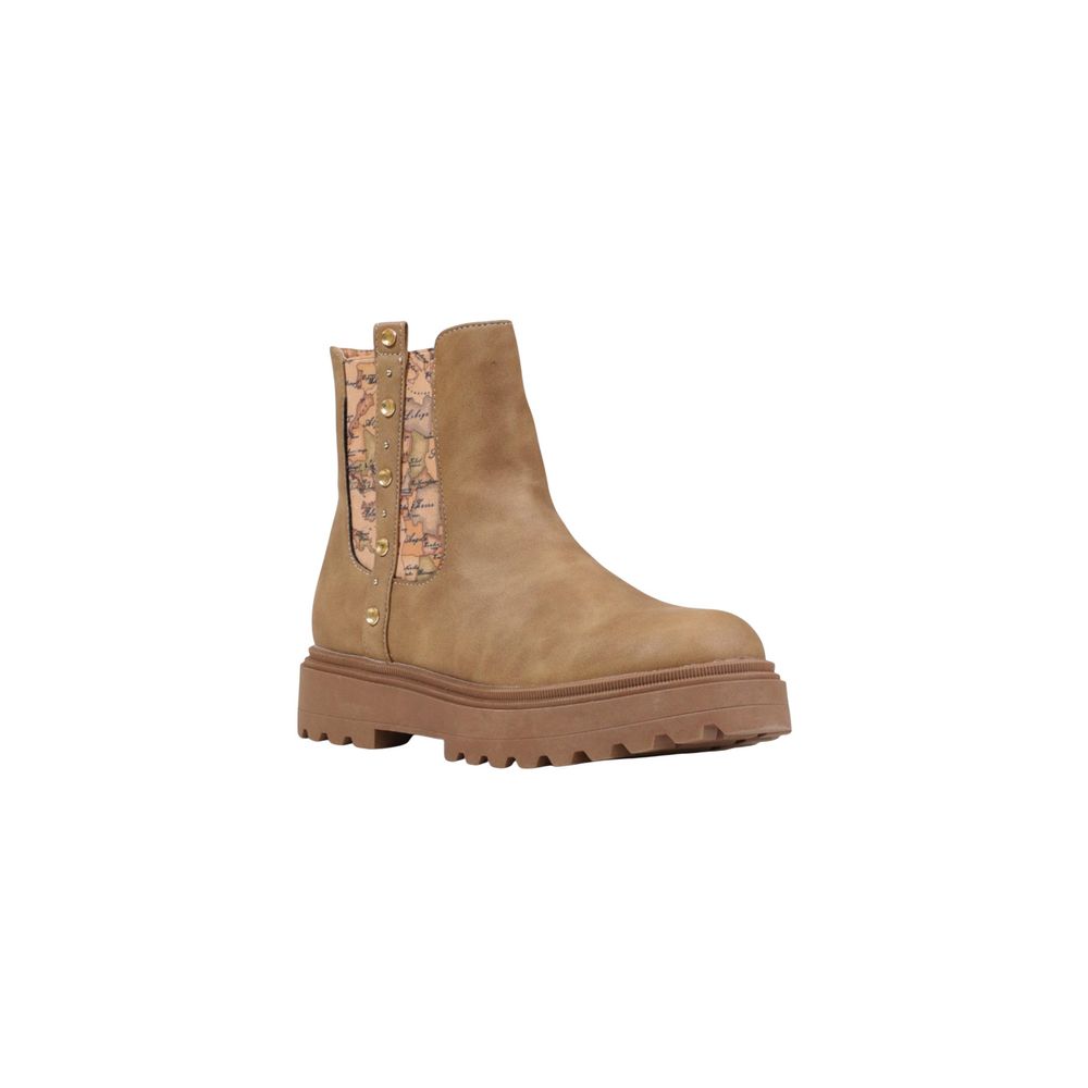 Alviero Martini Prima Classe Beige Polyethylene Ankle Boots