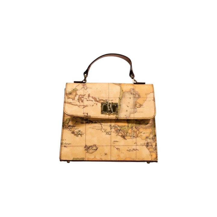 Alviero Martini Prima Classe Beige Leather Handbag