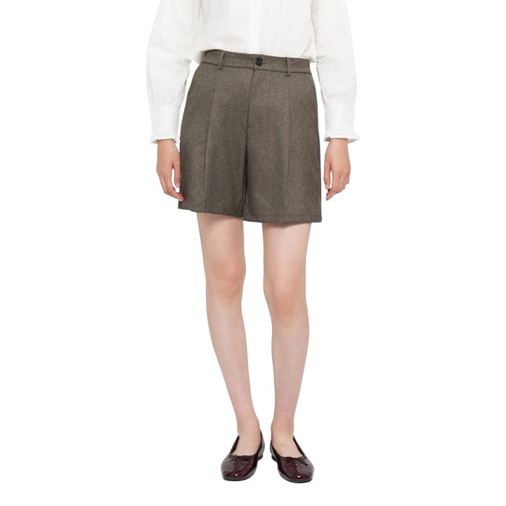 Jacqueline De Yong Brown Polyester Bermuda Shorts