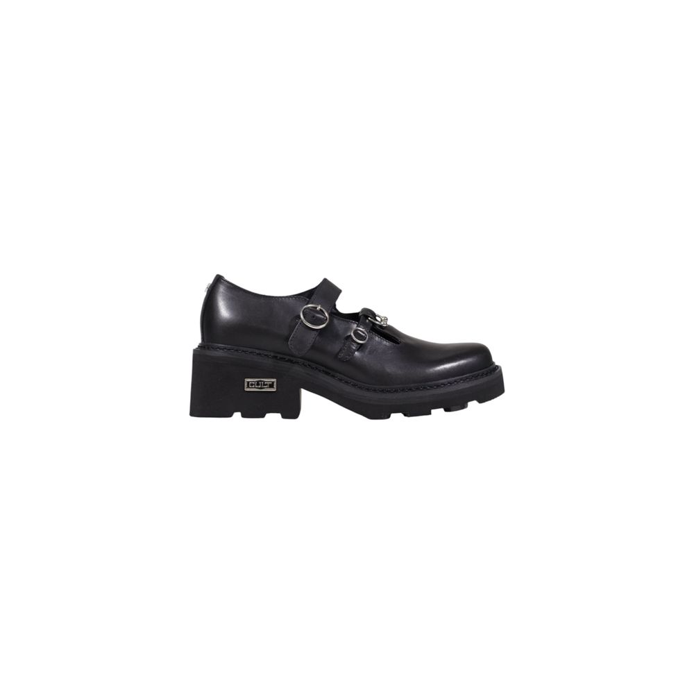 Cult Black Leather Platform Pumps