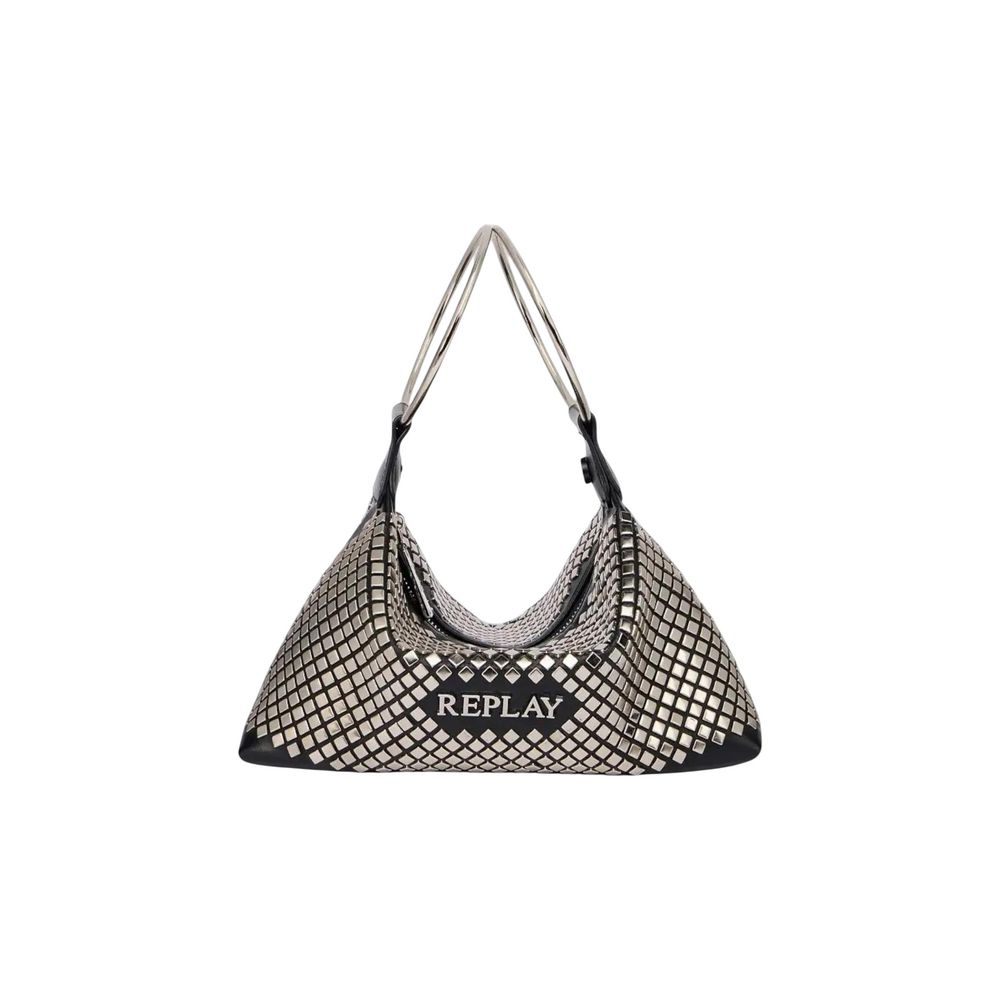 Replay Black Polyester Handbag