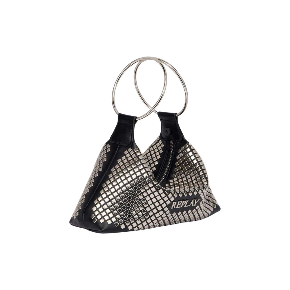Replay Black Polyester Handbag